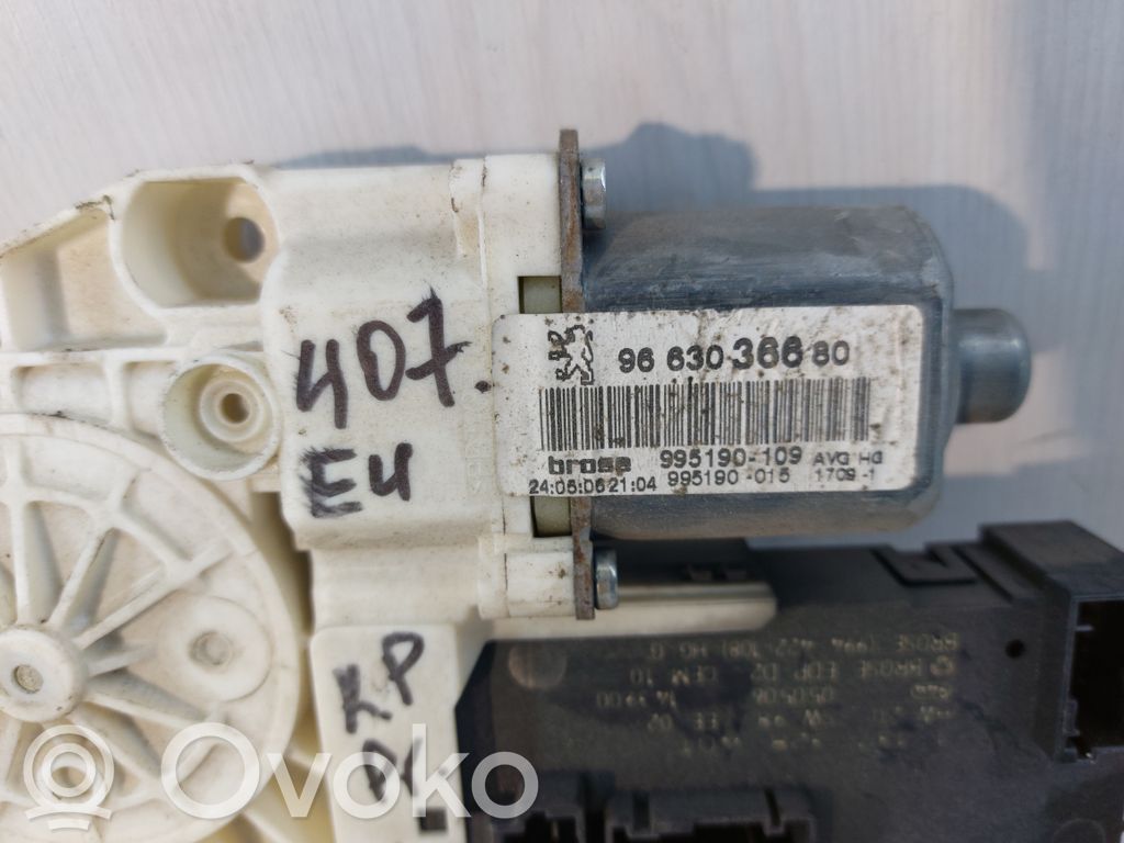 Peugeot 407 Etuoven ikkunan nostomoottori 