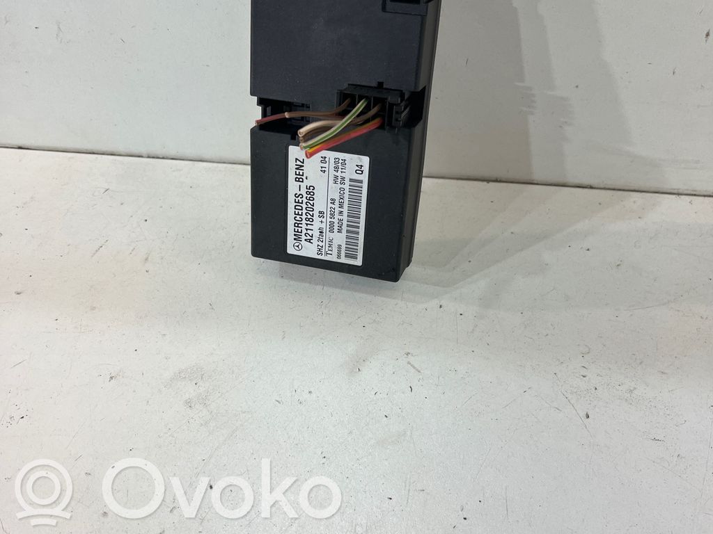Module de commande de siège   A2118202685,00005822A8