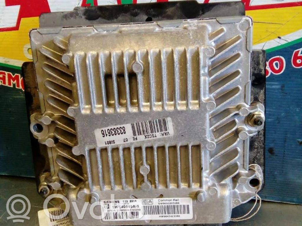 Engine control unit/module ECU   SW9653205380