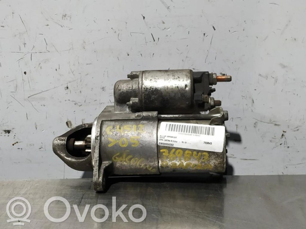 Opel Zafira B Motor de arranque 