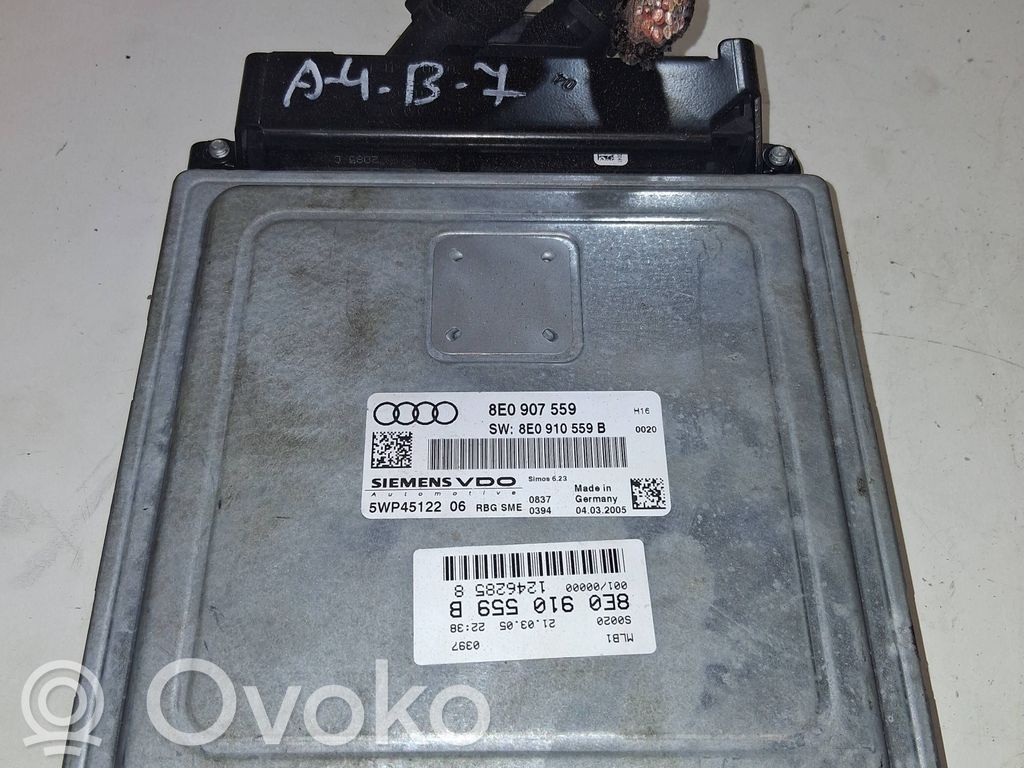 Engine control unit/module   8E0907559,8E0910559B,5WP451220