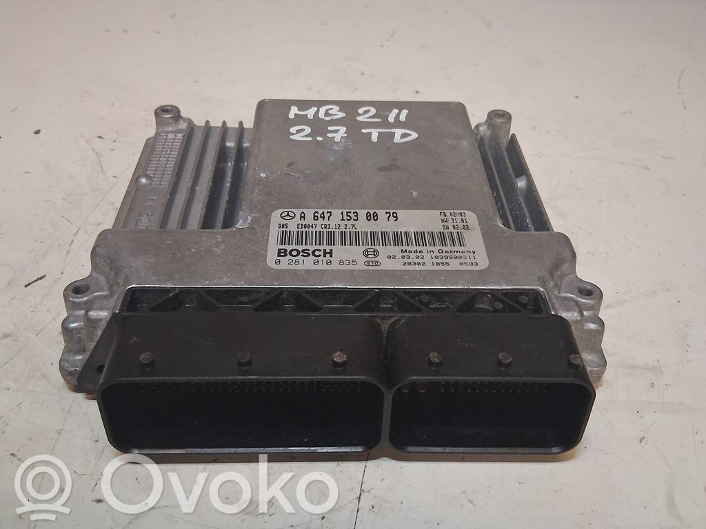 Mercedes-Benz E W211 Engine control unit/module 
