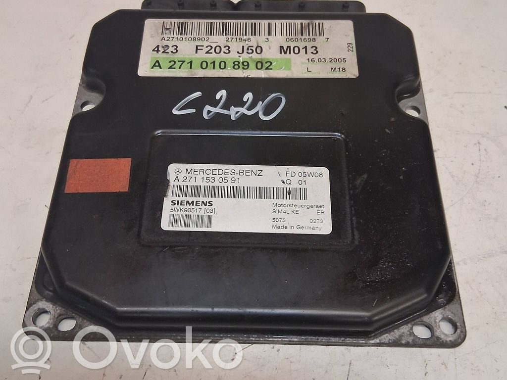 Mercedes-Benz C W203 Unitate/modul de control motor 