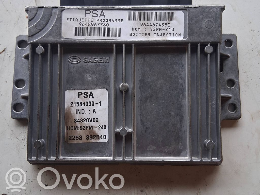 Citroen C5 Engine control unit/module 