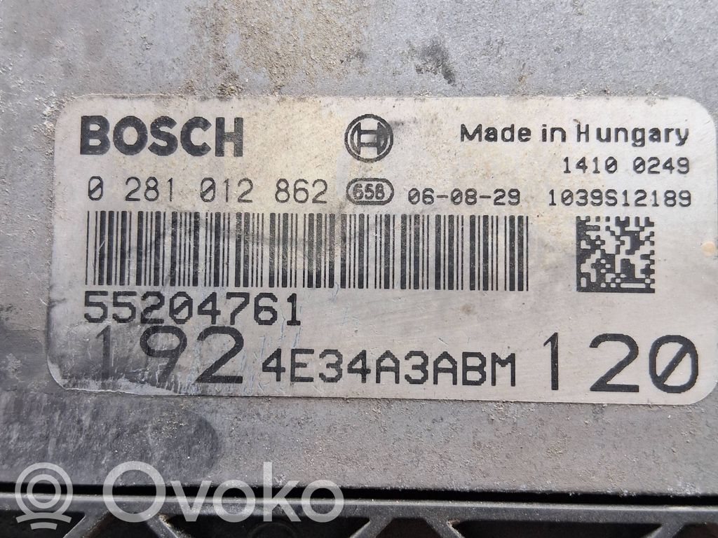 Engine control unit/module   0281012862,4E34A3ABM,55204761