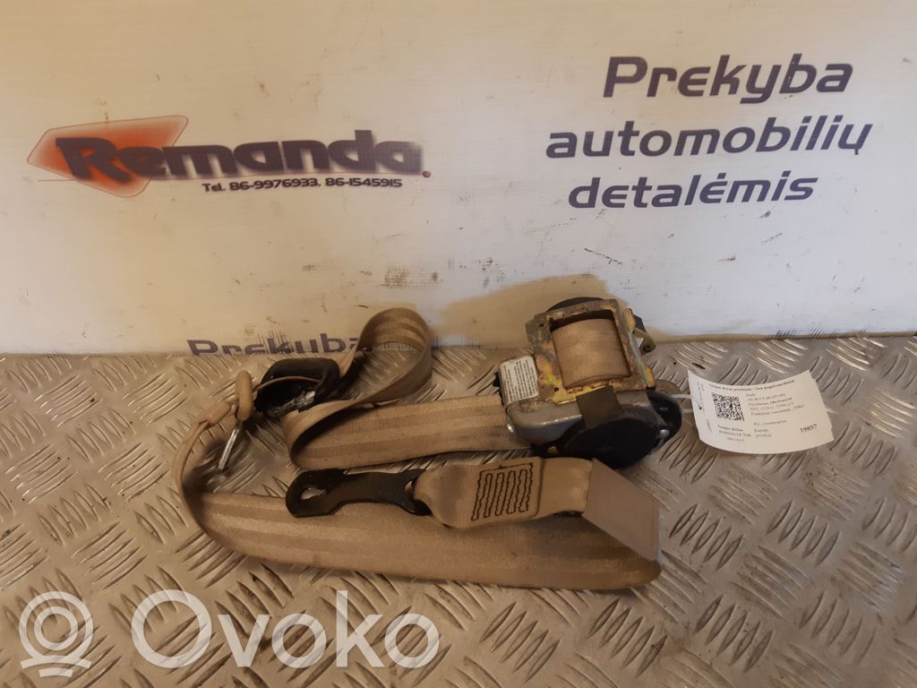Audi A6 S6 C5 4B Etuistuimen turvavyö 