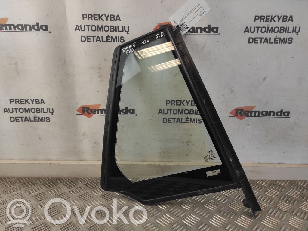 BMW 5 F10 F11 Szyba karoseryjna drzwi tylnych 