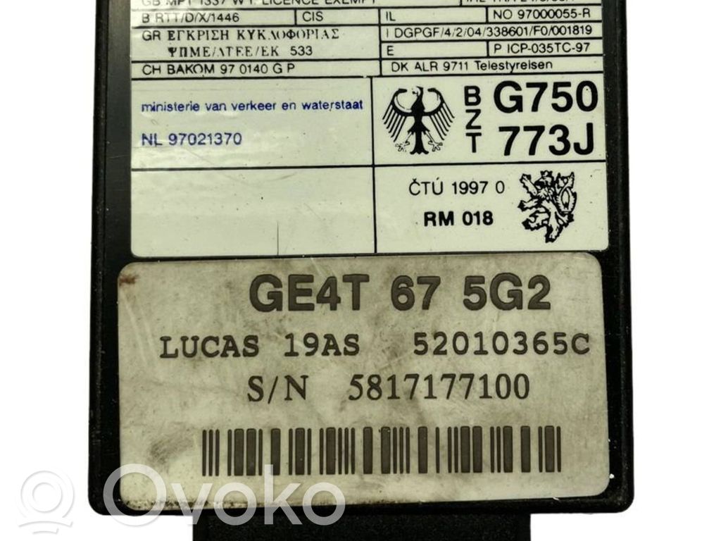 Mazda 626 Unitate/modul comandă imobilizator 