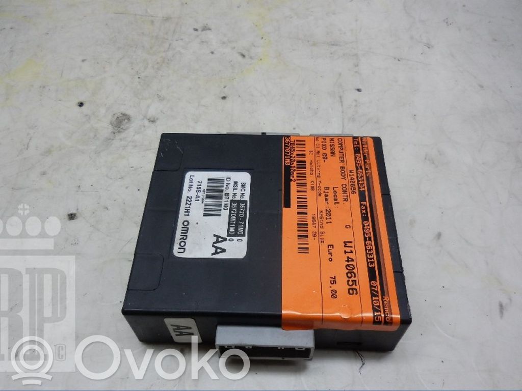 Nissan Pixo Other control units/modules 