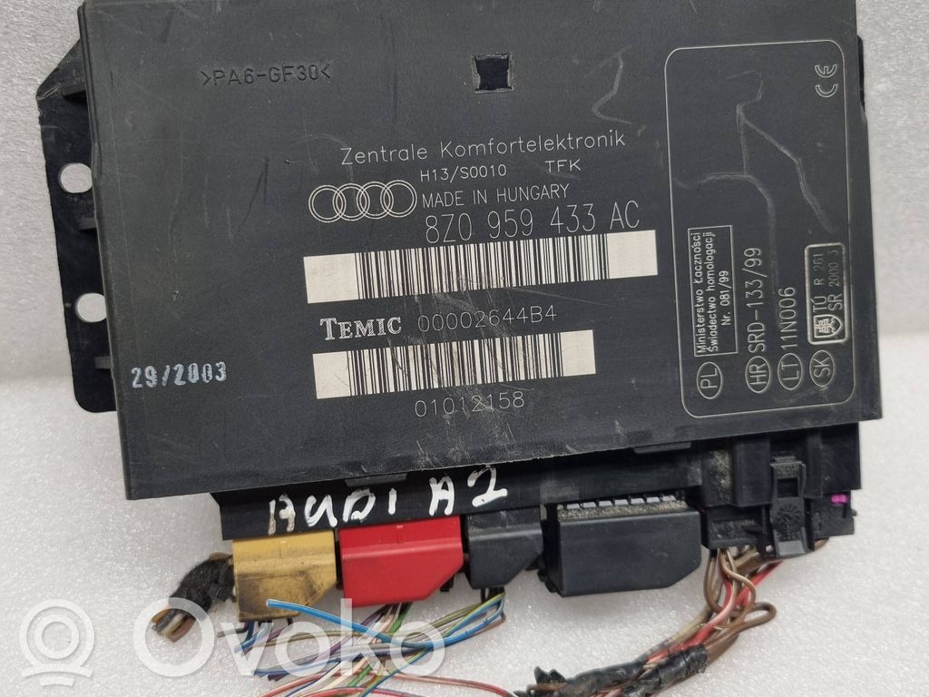 Audi A2 Komforto modulis 