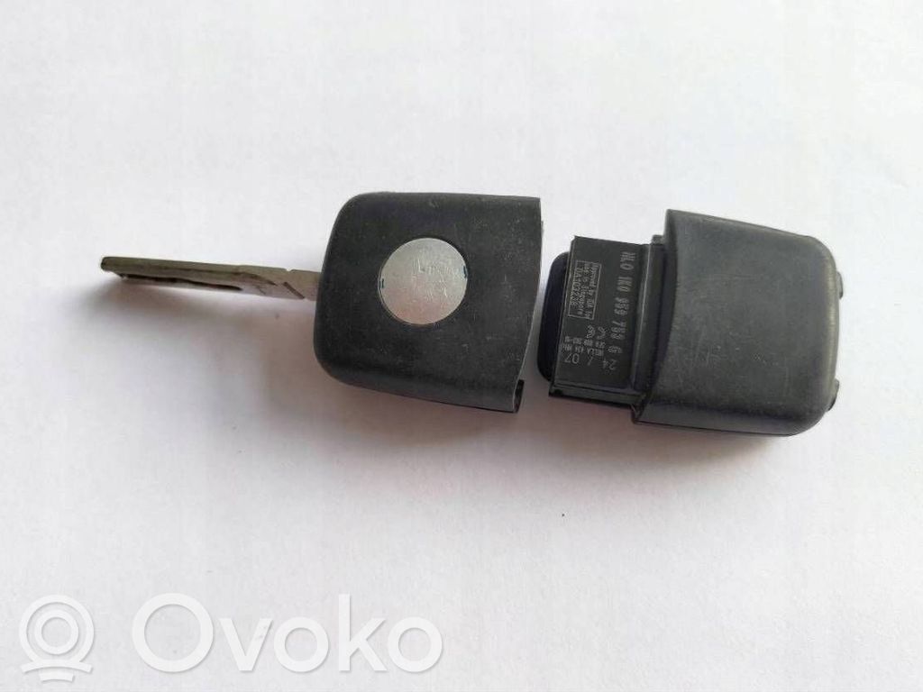 Volkswagen Golf V Klucz / Karta zapłonu 