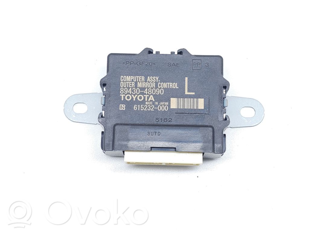 Lexus RX 450H Wing mirror control module 