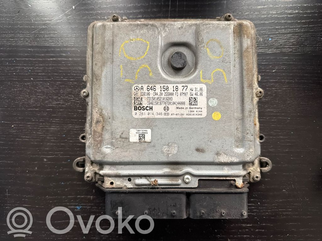 Engine control unit/module   A6461501877,0281014346