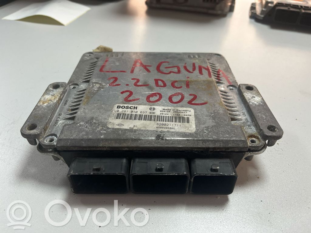 Engine control unit/module   0281010637,8200085386,8200211711