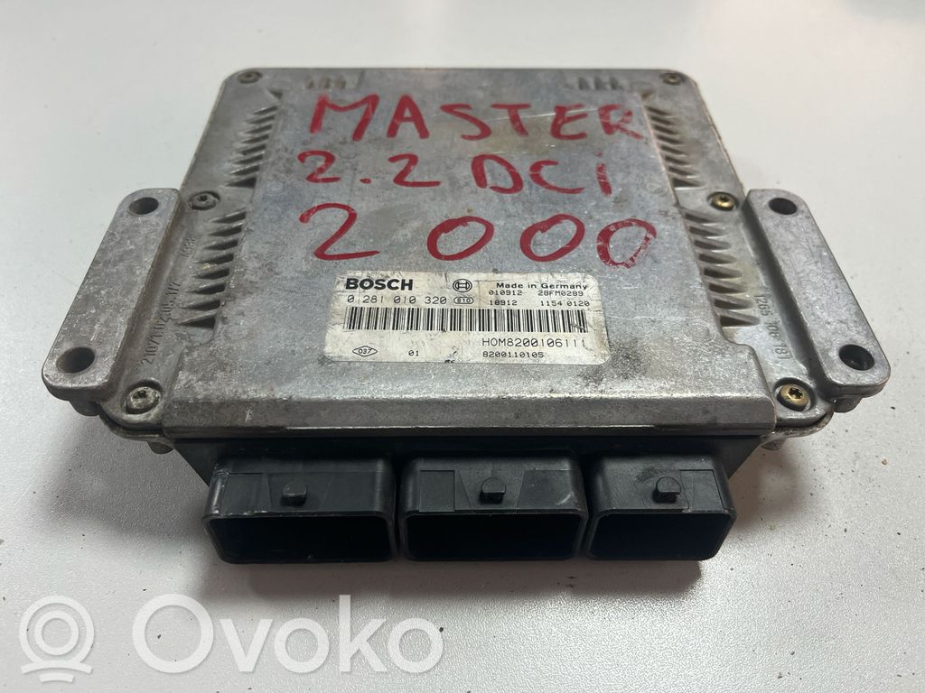 Engine control unit/module   0281010320,8200106111,8200110105