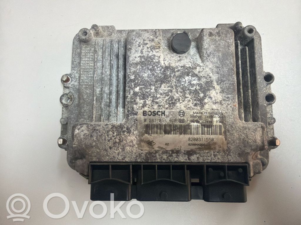 Engine control unit/module   8200311550,0281011940,8200442263