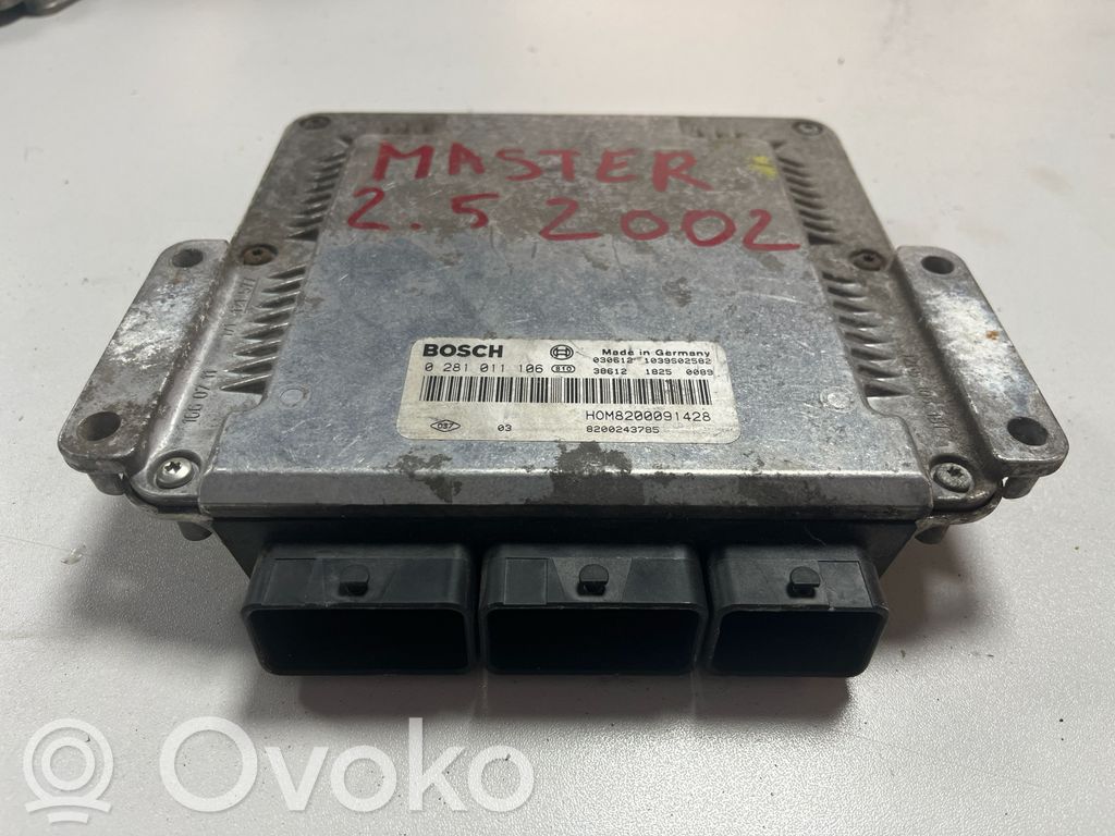 Engine control unit/module   0281011106,8200091428,8200243785