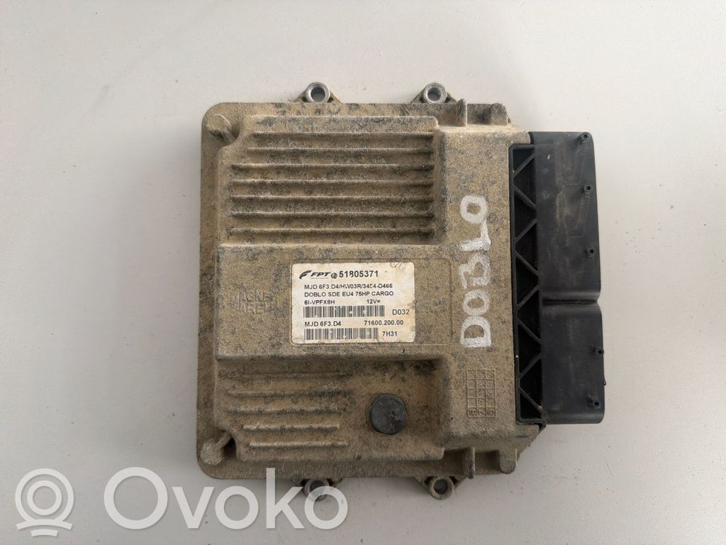 Engine control unit/module   51805371,6LVPFX8H,7160020000