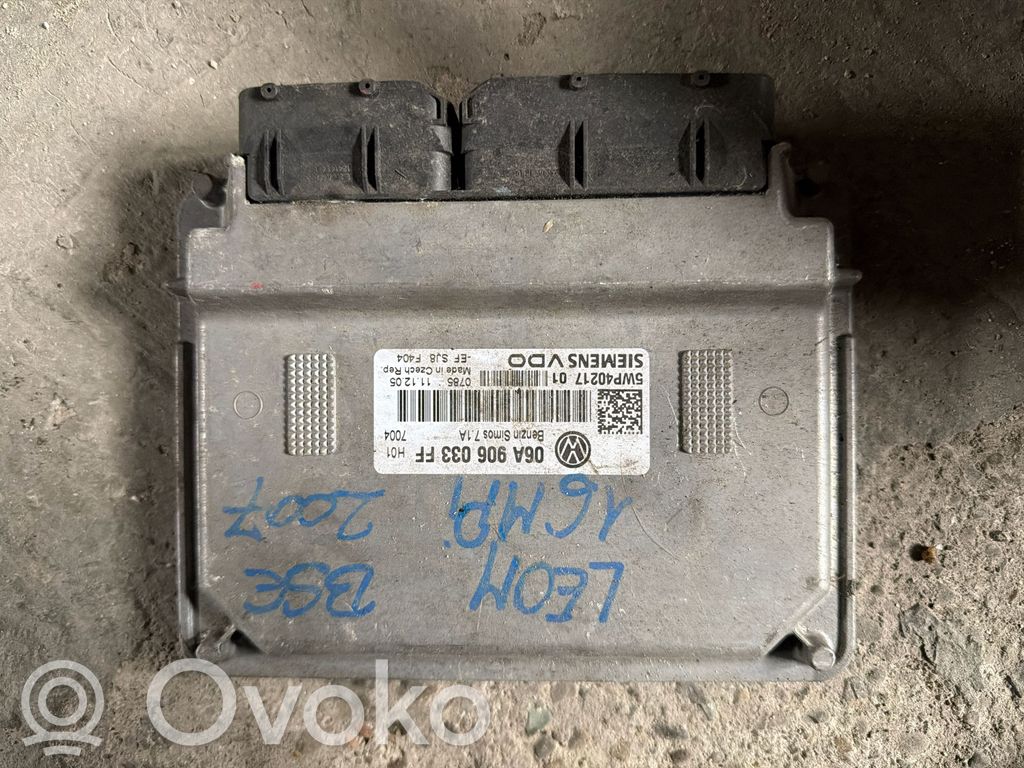 Engine control unit/module   06A906033FF,5WP40217
