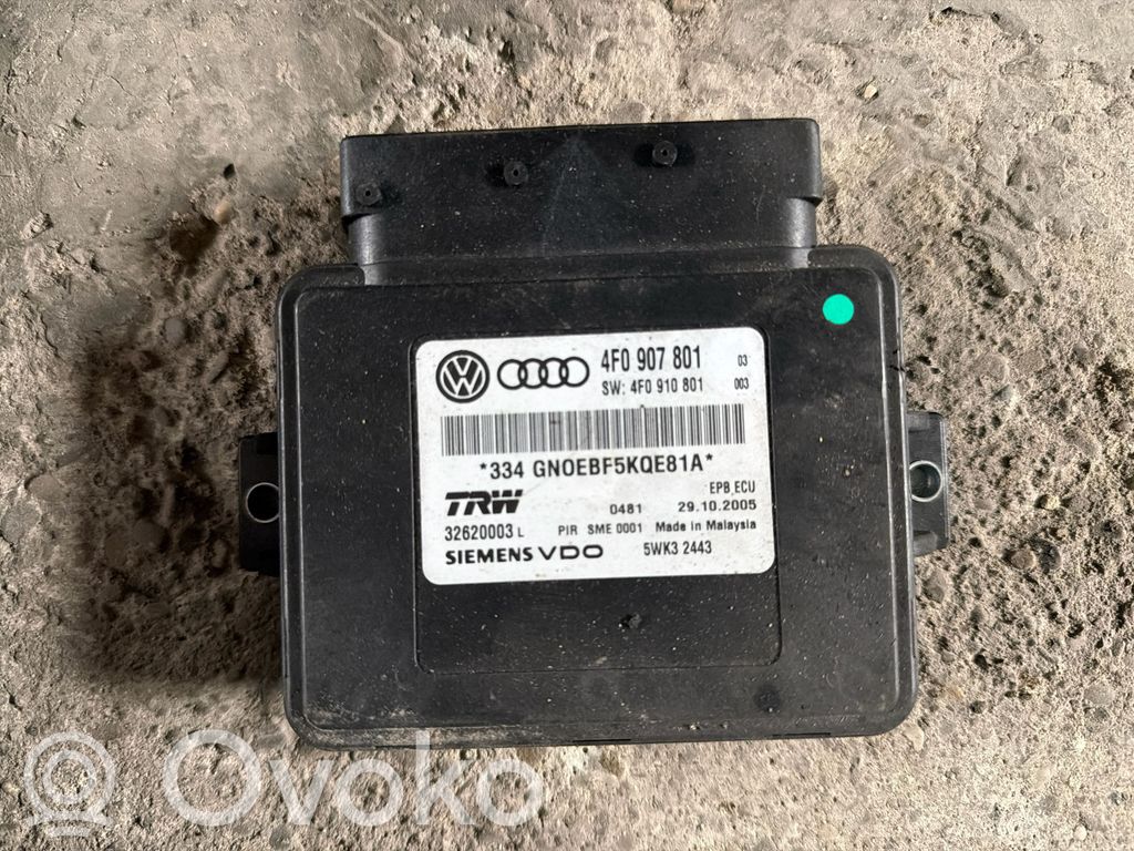 Audi A6 S6 C6 4F Modul de control frână de mână 
