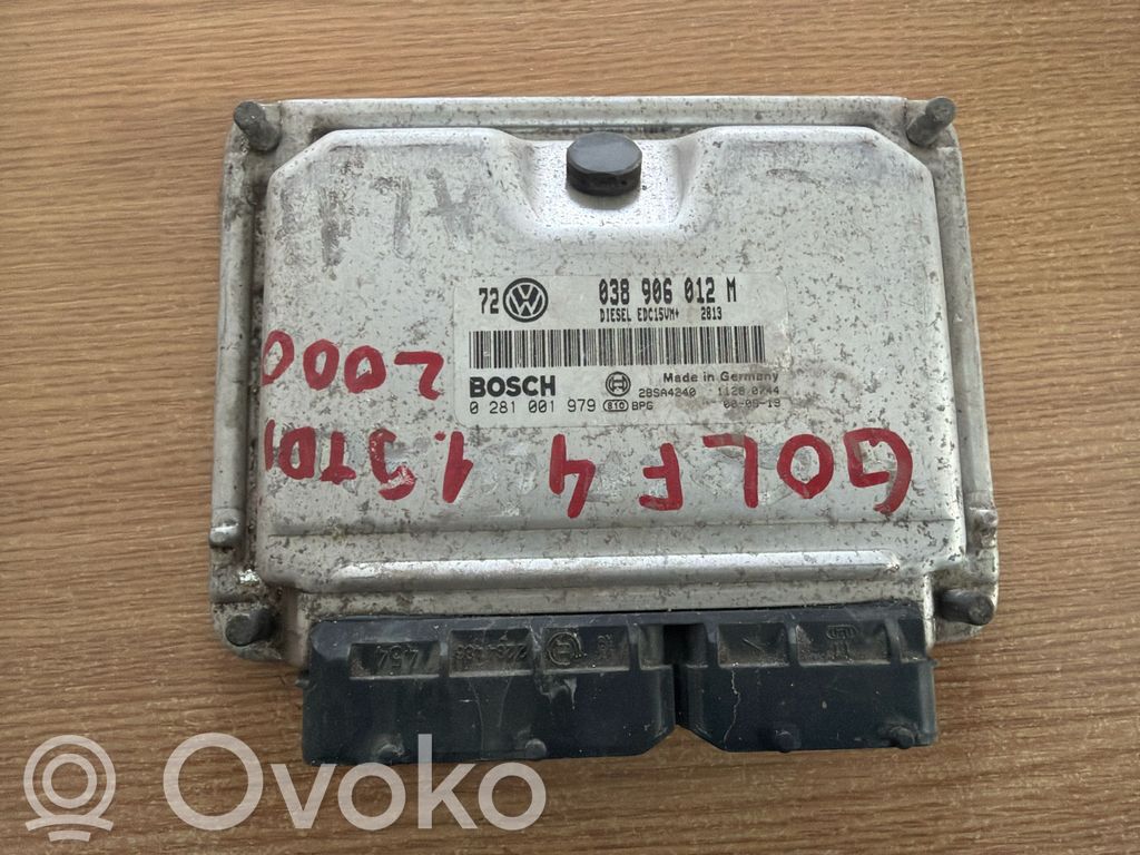 Engine control unit/module   038906012M,0281001979,28SA4240