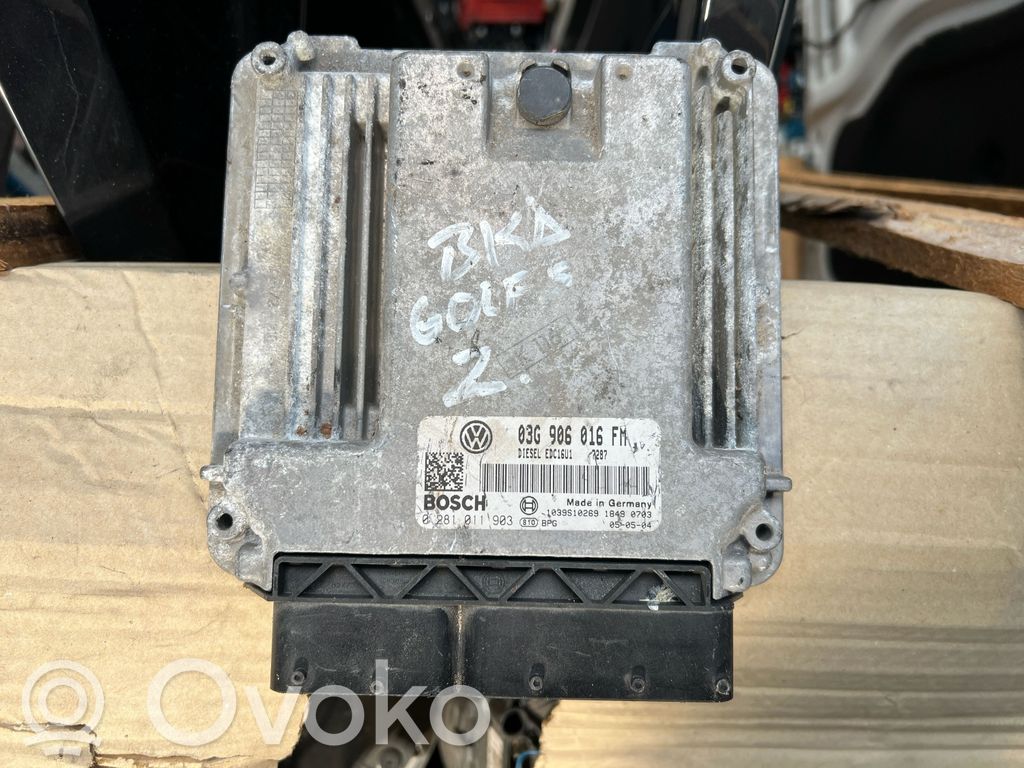 Engine control unit/module   03G906016FM,0281011903,1039S10269