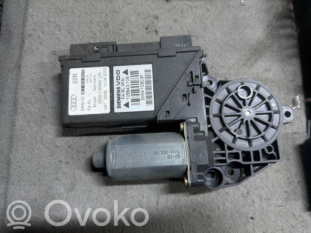 Audi A4 S4 B7 8E 8H Silnik regulatora szyby drzwi przednich 