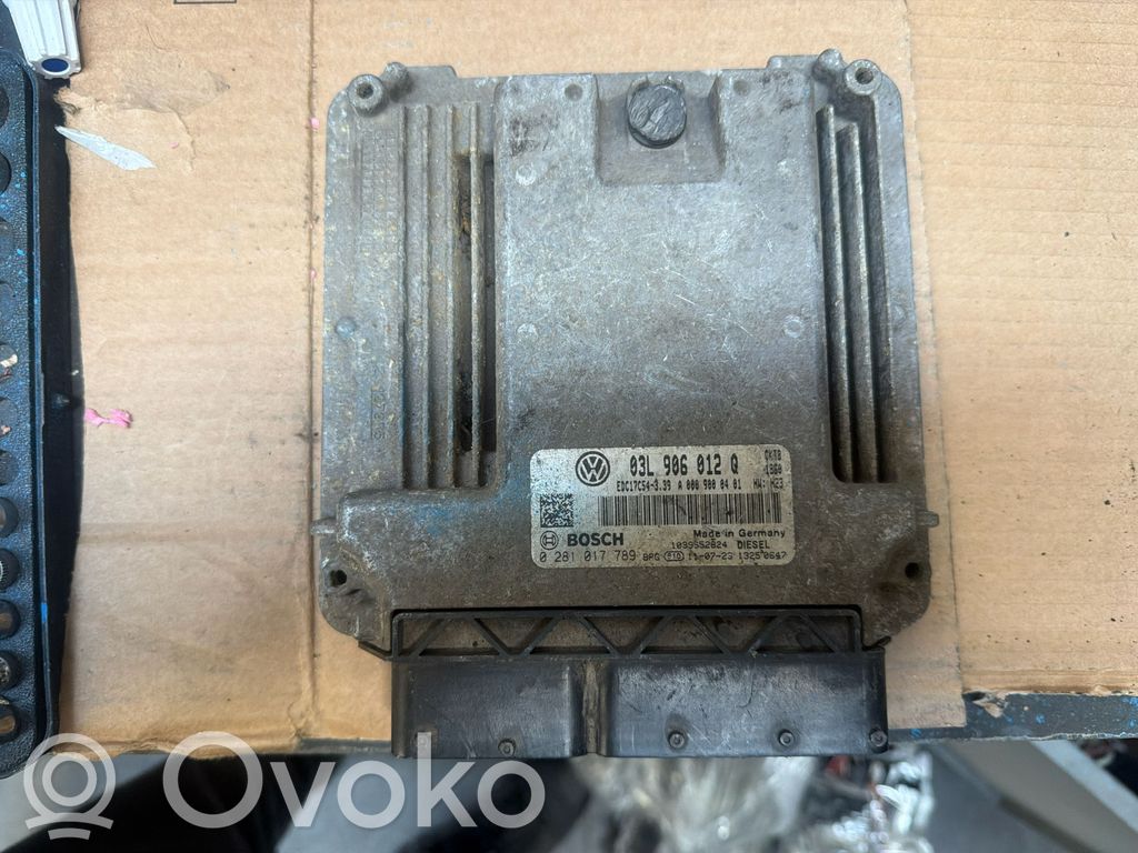 Volkswagen Crafter Engine ECU kit and lock set 