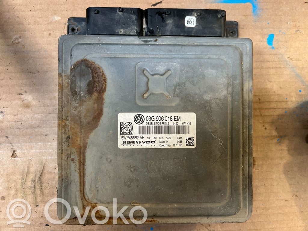 Engine control unit/module   03G906018EM,5WP45562AE