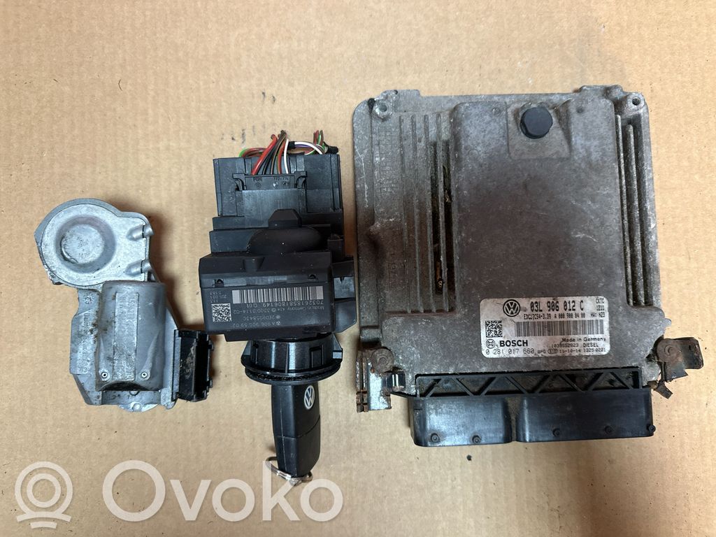 Volkswagen Crafter Engine ECU kit and lock set 