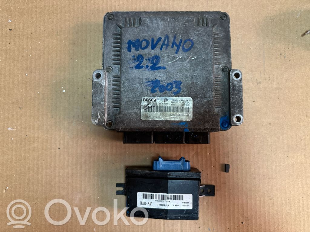 Opel Movano A Engine ECU kit and lock set 