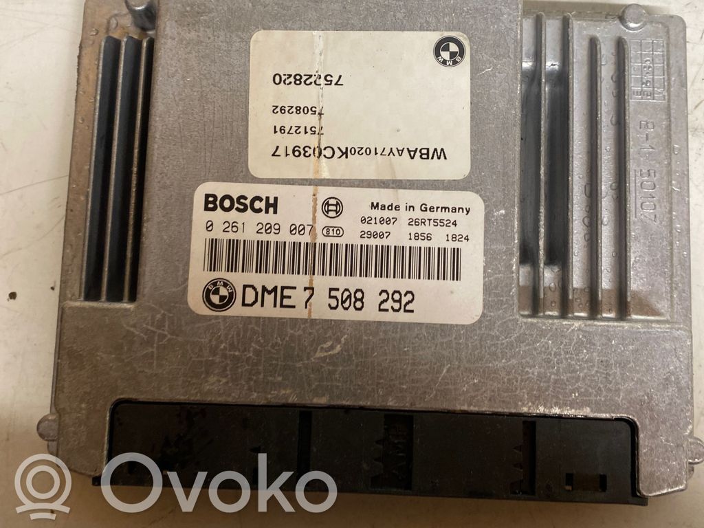 Unidad de control/módulo del motor   7508292,26RT5524,0261209007