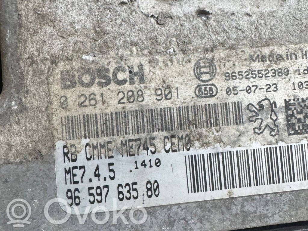 Peugeot 206+ Engine control unit/module ECU 