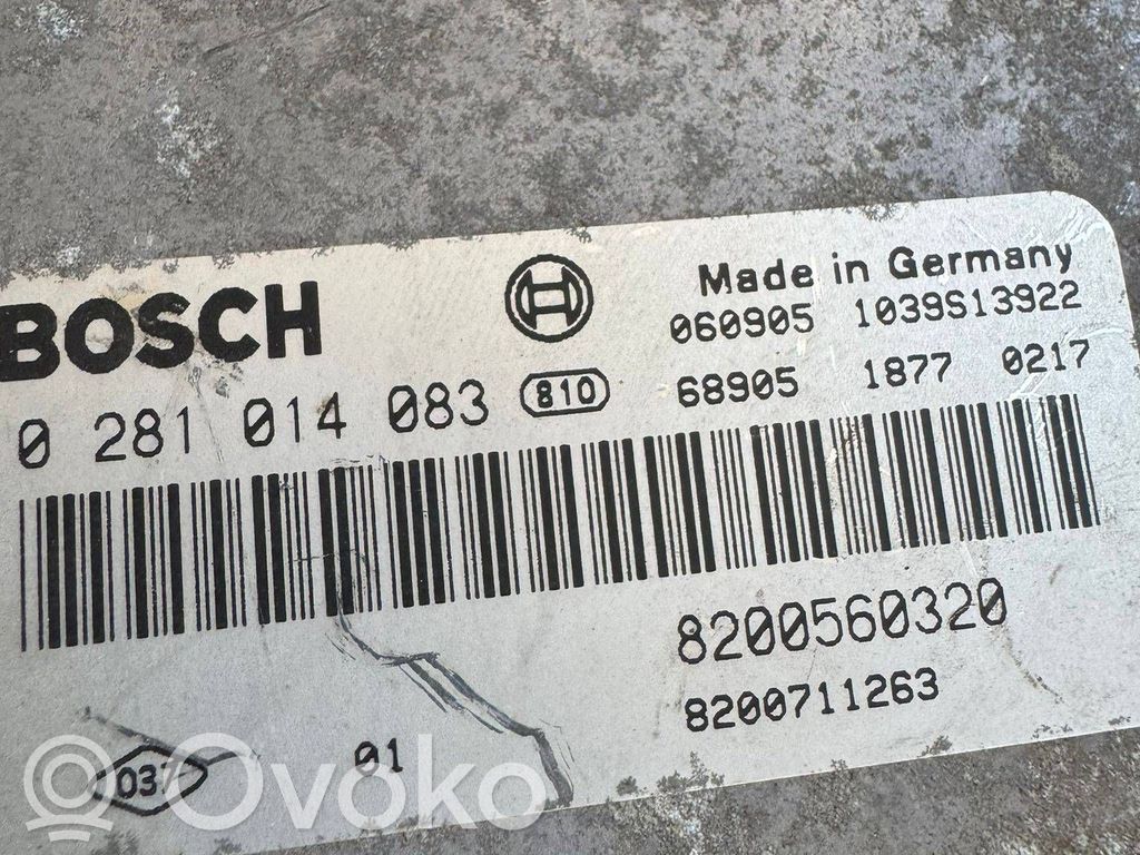 Renault Trafic II (X83) Engine control unit/module ECU 