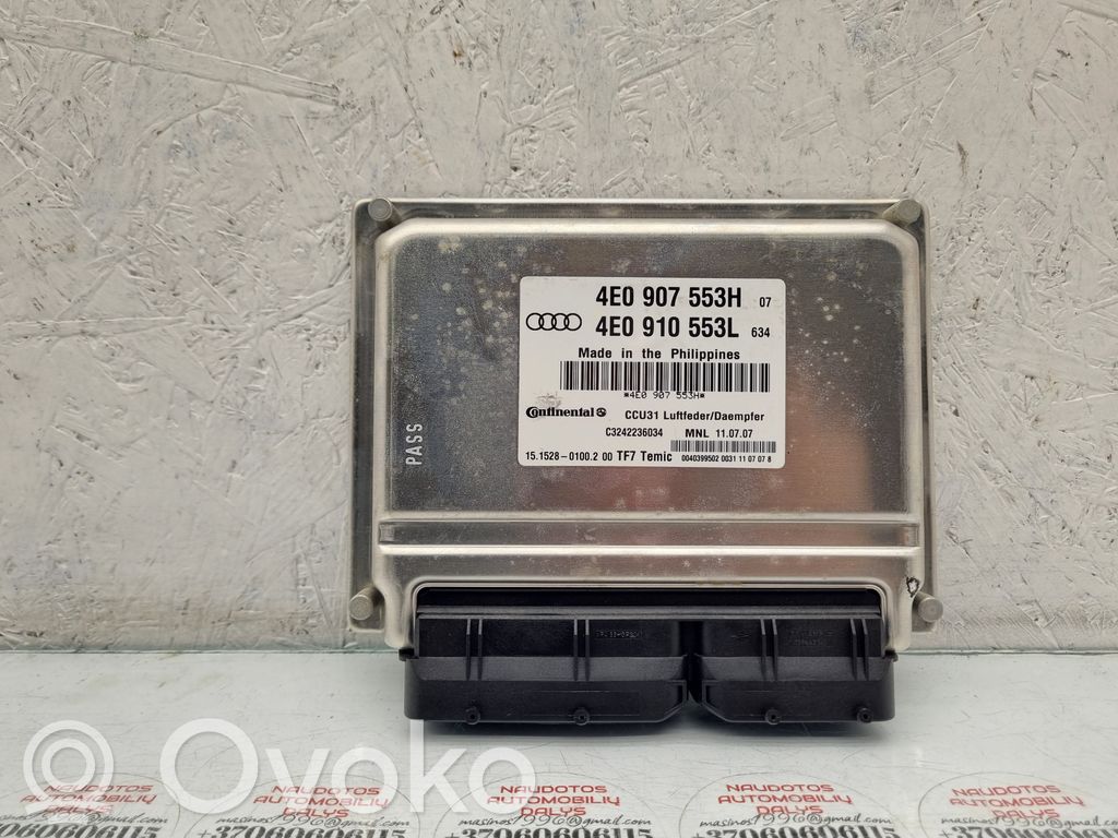 Unidad de control/módulo de la suspensión   4E0910553L,4E0907553H