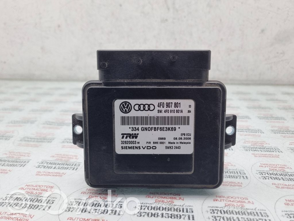 Audi A6 S6 C6 4F Module de commande de frein à main 