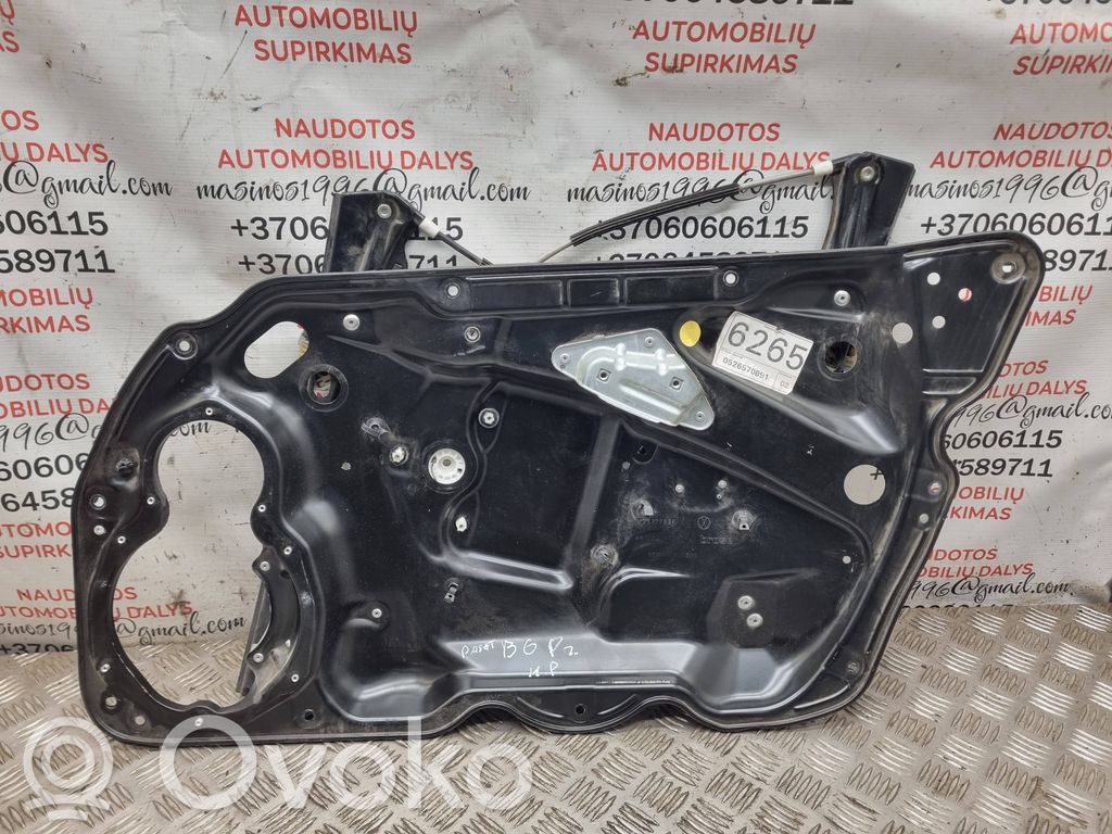 Volkswagen PASSAT B6 Mechanizm podnoszenia szyby przedniej bez silnika 