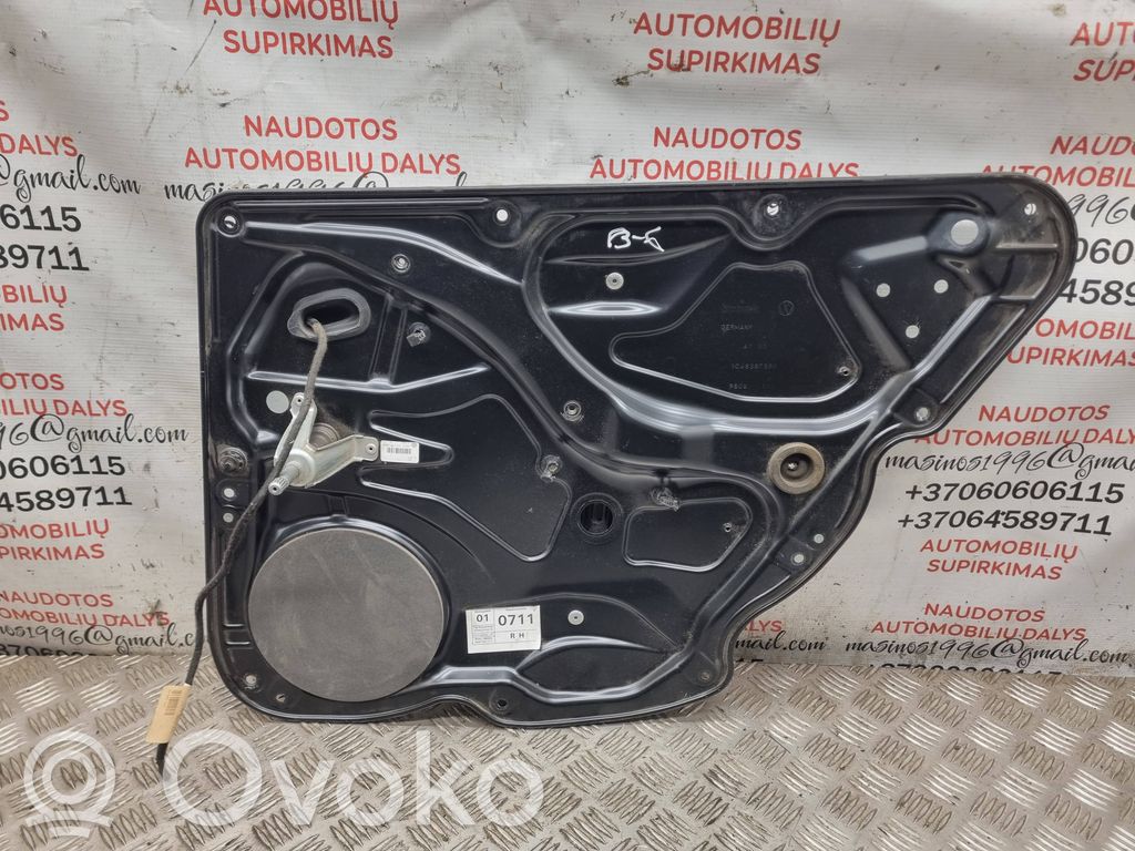 Volkswagen PASSAT B6 Ręczny podnośnik szyby drzwi tylnych 