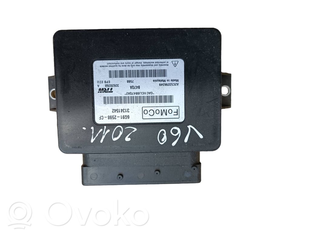 Module de commande de frein à main   6G912598CF,31341542,A2C53296349