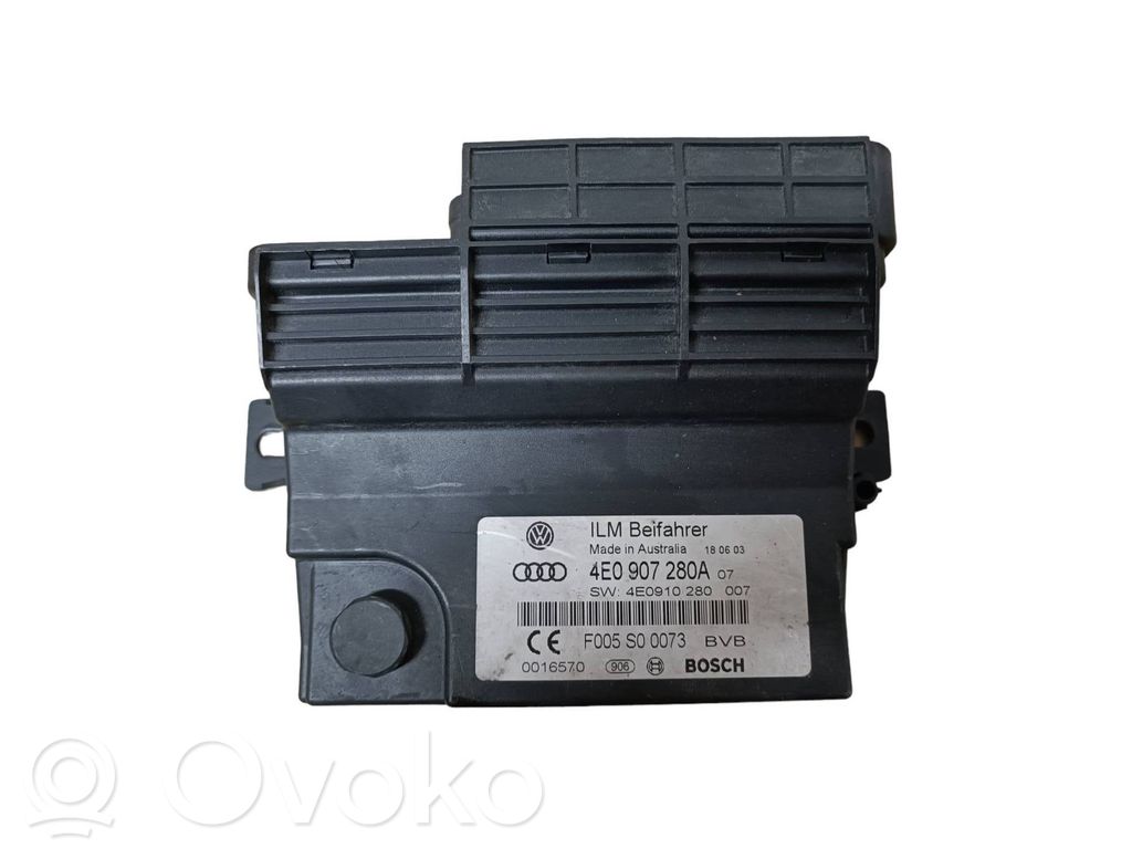 Central body control module   4E0907280A,F005S00073,4E0910280