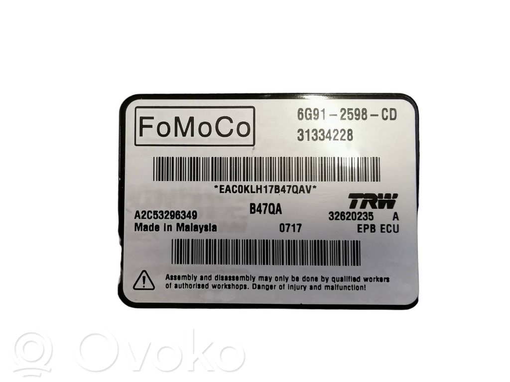 Volvo XC60 Hand brake control module 