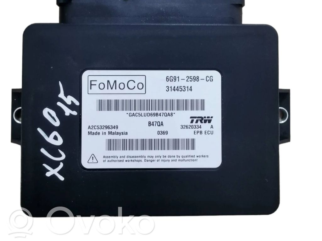 Volvo XC60 Hand brake control module 