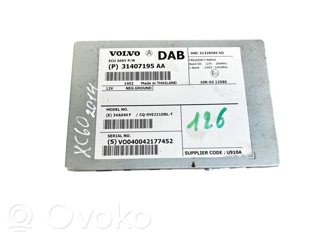 Volvo XC60 Antenna control unit 