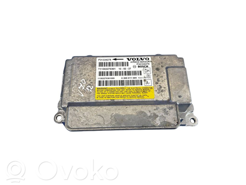 Volvo V70 Airbag control unit/module 