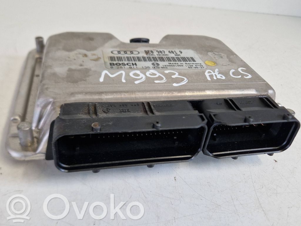 Engine control unit/module   0281011136,8E0907401P,1039S01060