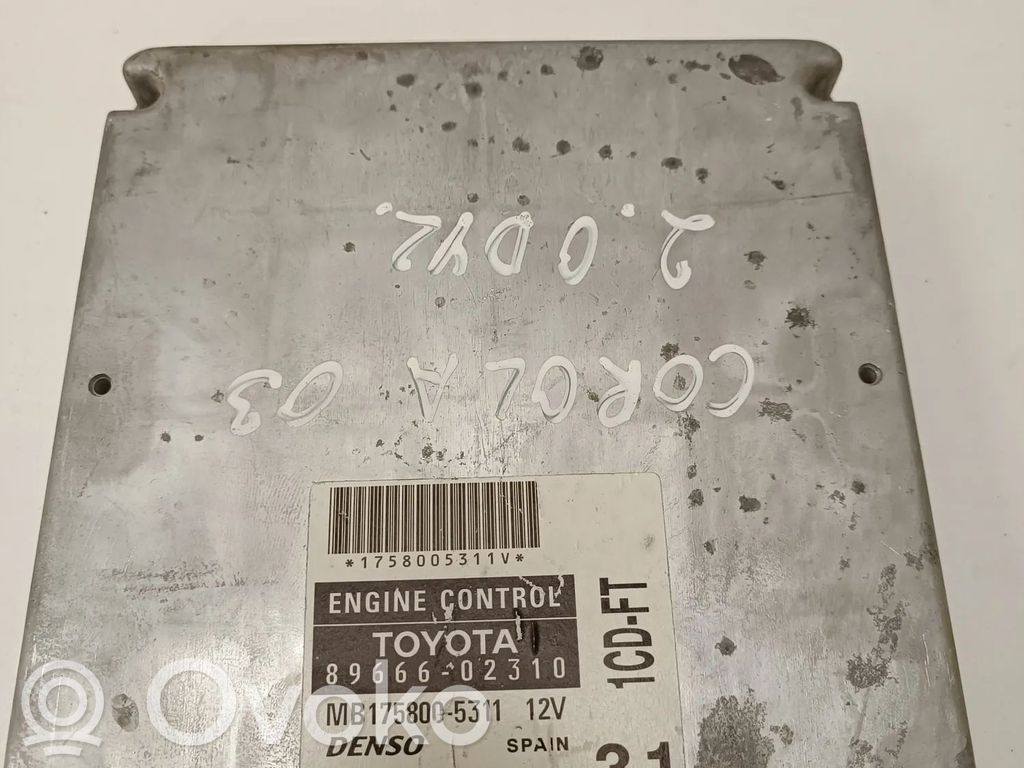 Toyota Corolla E120 E130 Engine control unit/module 