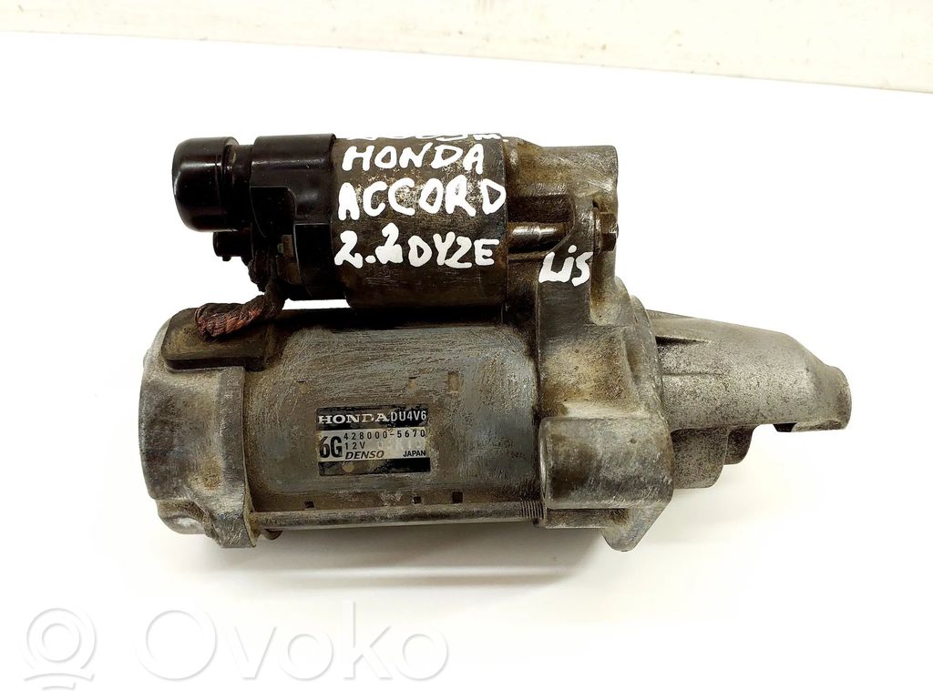 Honda Accord Motor de arranque 