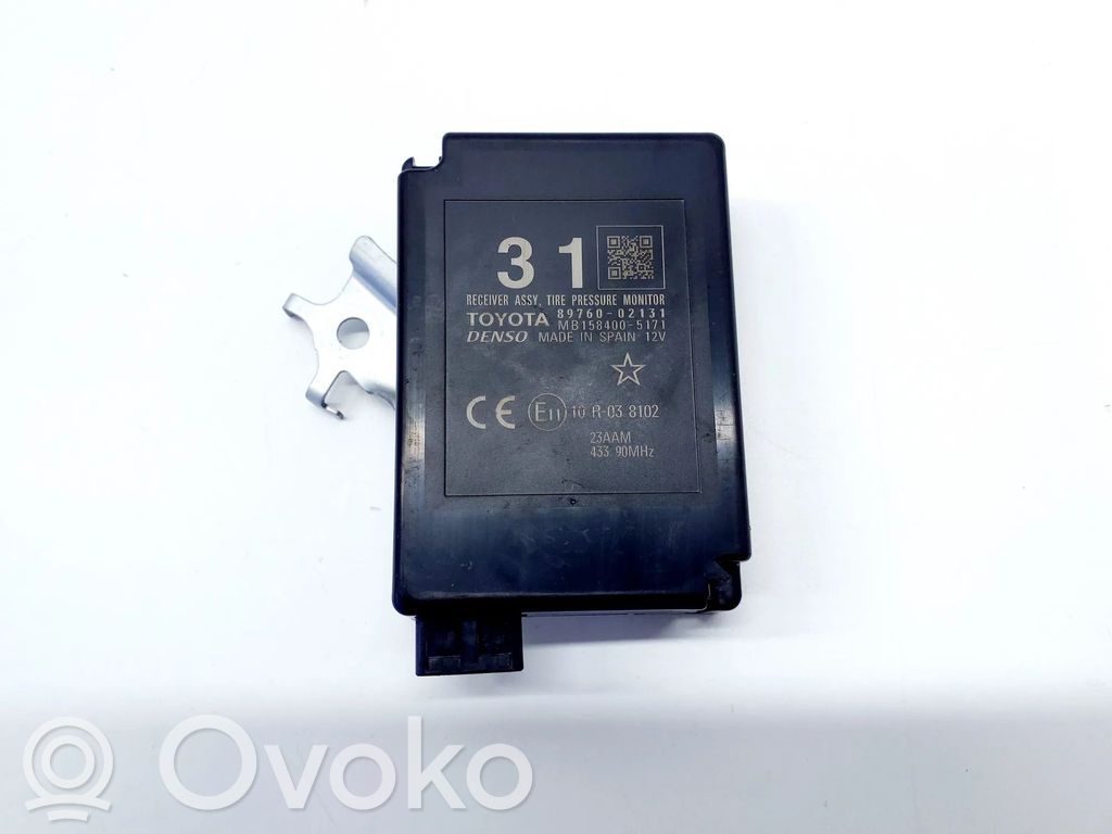 Toyota Auris E180 Unidad de control de la presión del neumático 