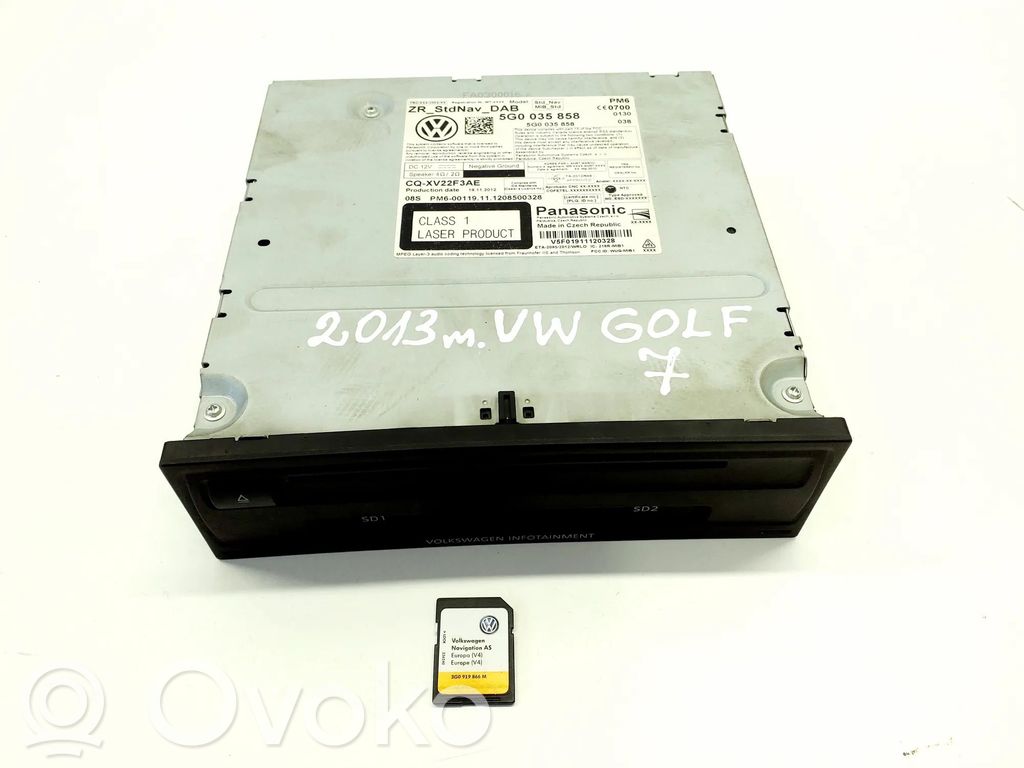Volkswagen Golf VII Steuergerät GPS Navigation 