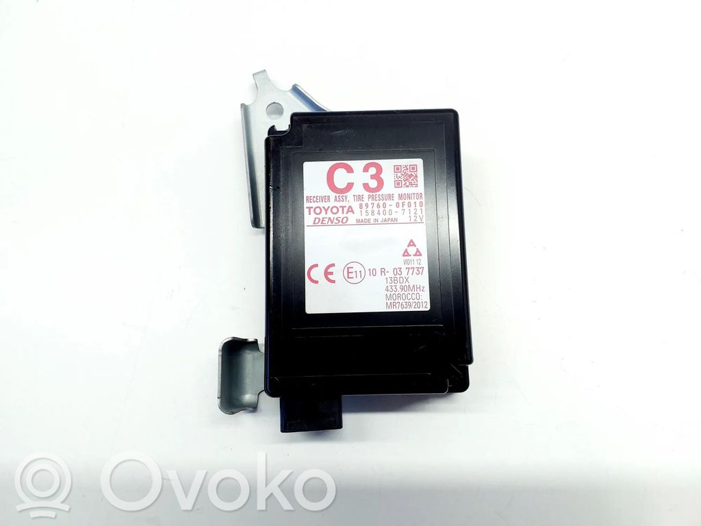 Toyota Verso-S Tire pressure control unit 